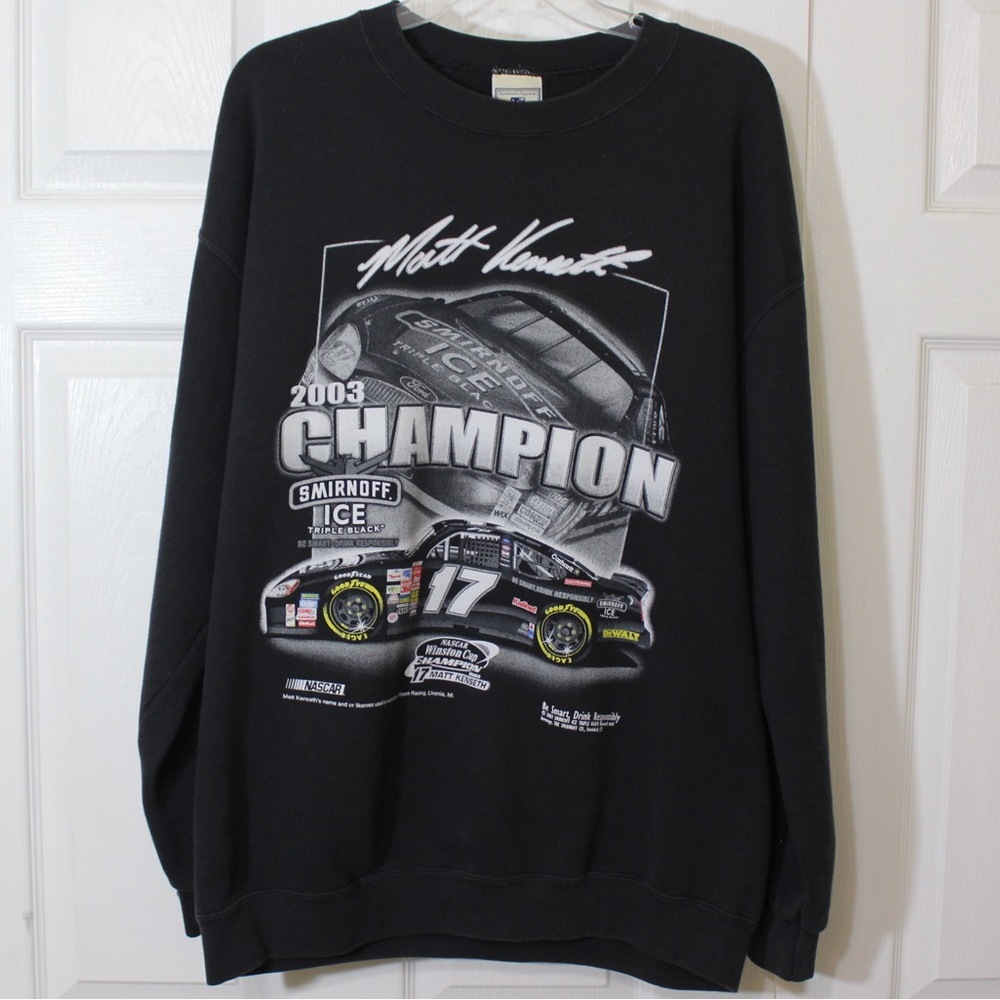 Nascar Matt Kenseth 17 Smirnoff Ice 2003 Winston Cup Champion Sweatshirt